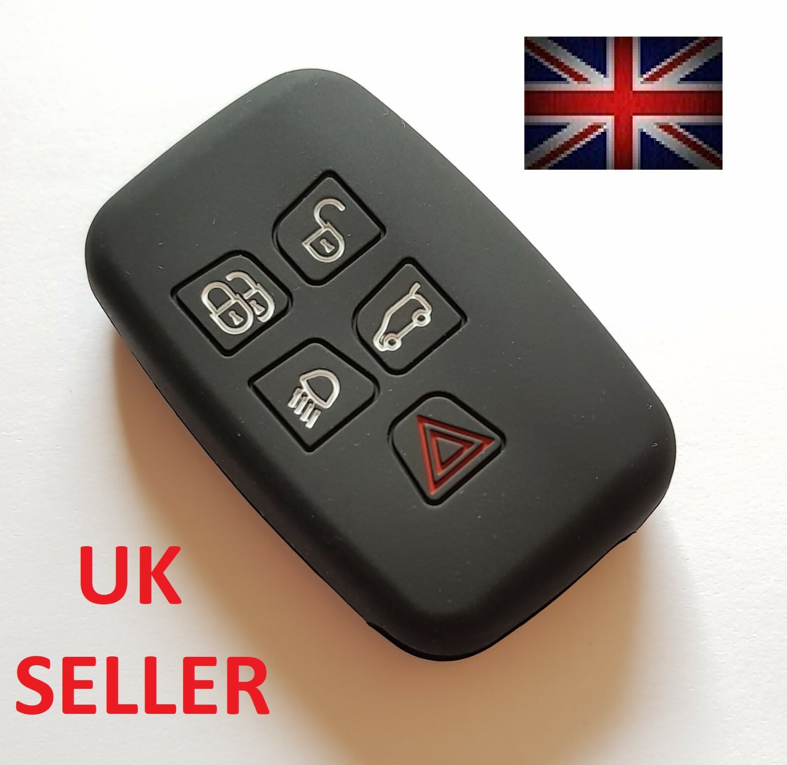 BLACK KEY COVER FOR RANGE LAND ROVER REMOTE SPORT DISCOVERY 4 EVOQUE VOGUE KEY