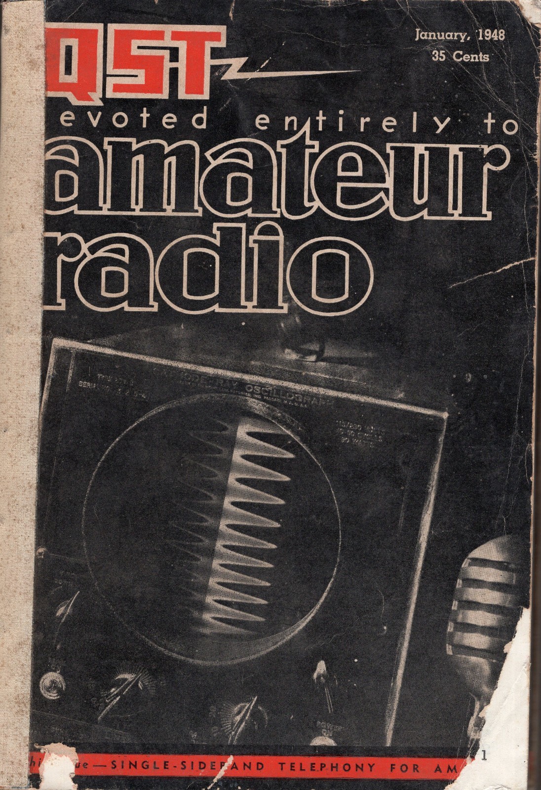 QST Magazine Compilation Hand-Bound 6 Issues Jan-June 1948 AARL Amateur Radio