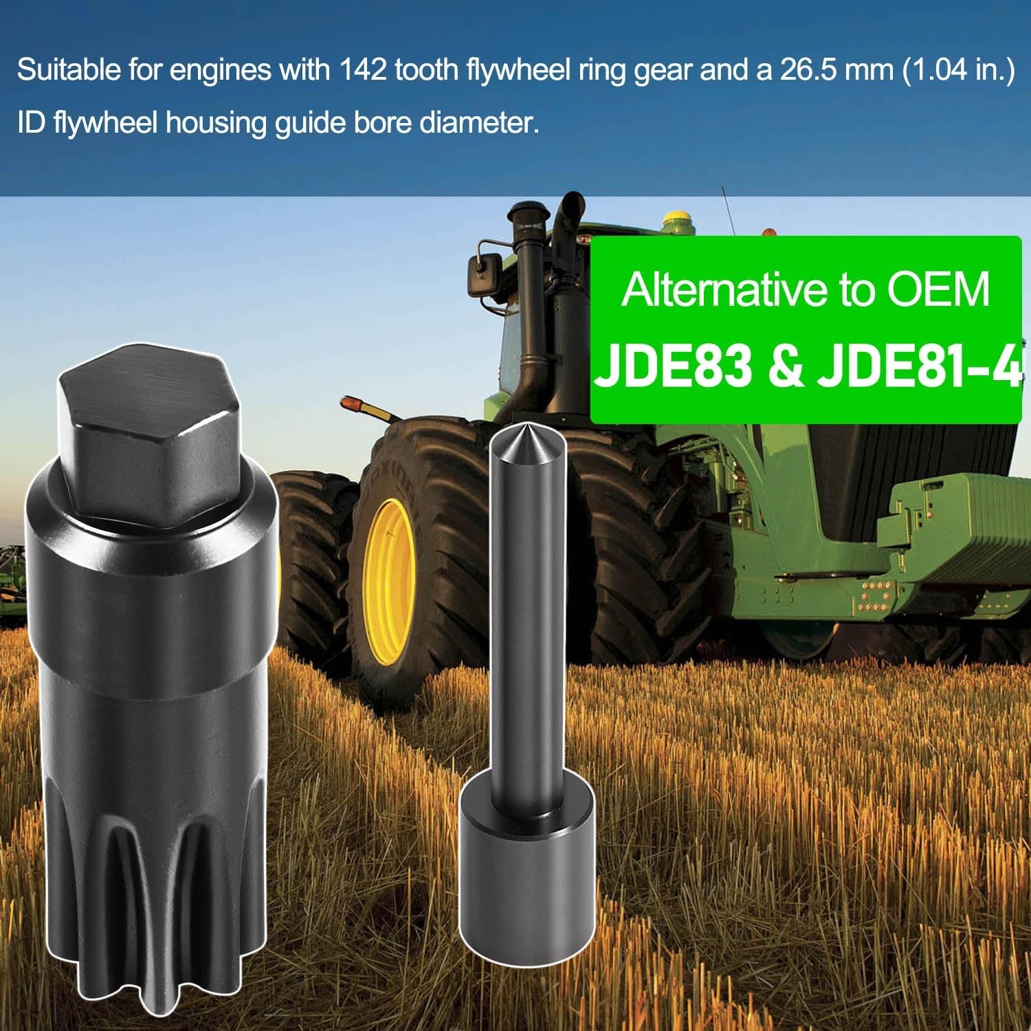 for John Deere Engines # JDE83 JDE81-4 JDG820 Engine Turning Tool & Timing Set
