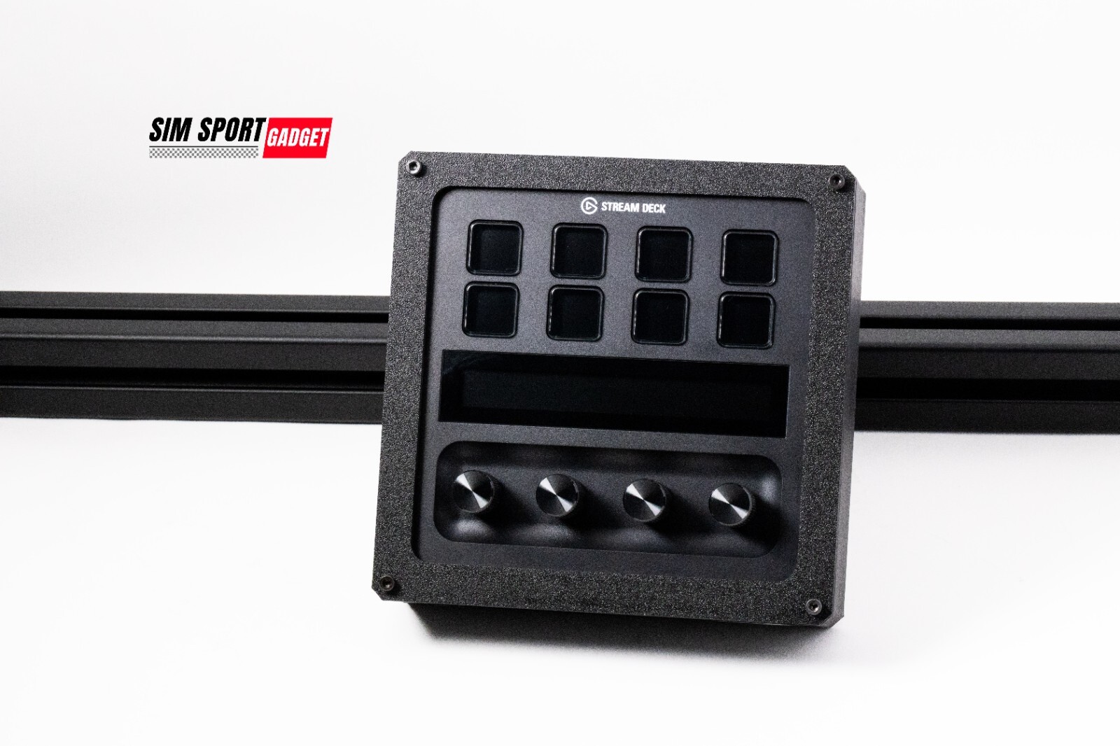 Stream Deck Plus Enclosure with Adjustable Mount for Profile Sim Rig