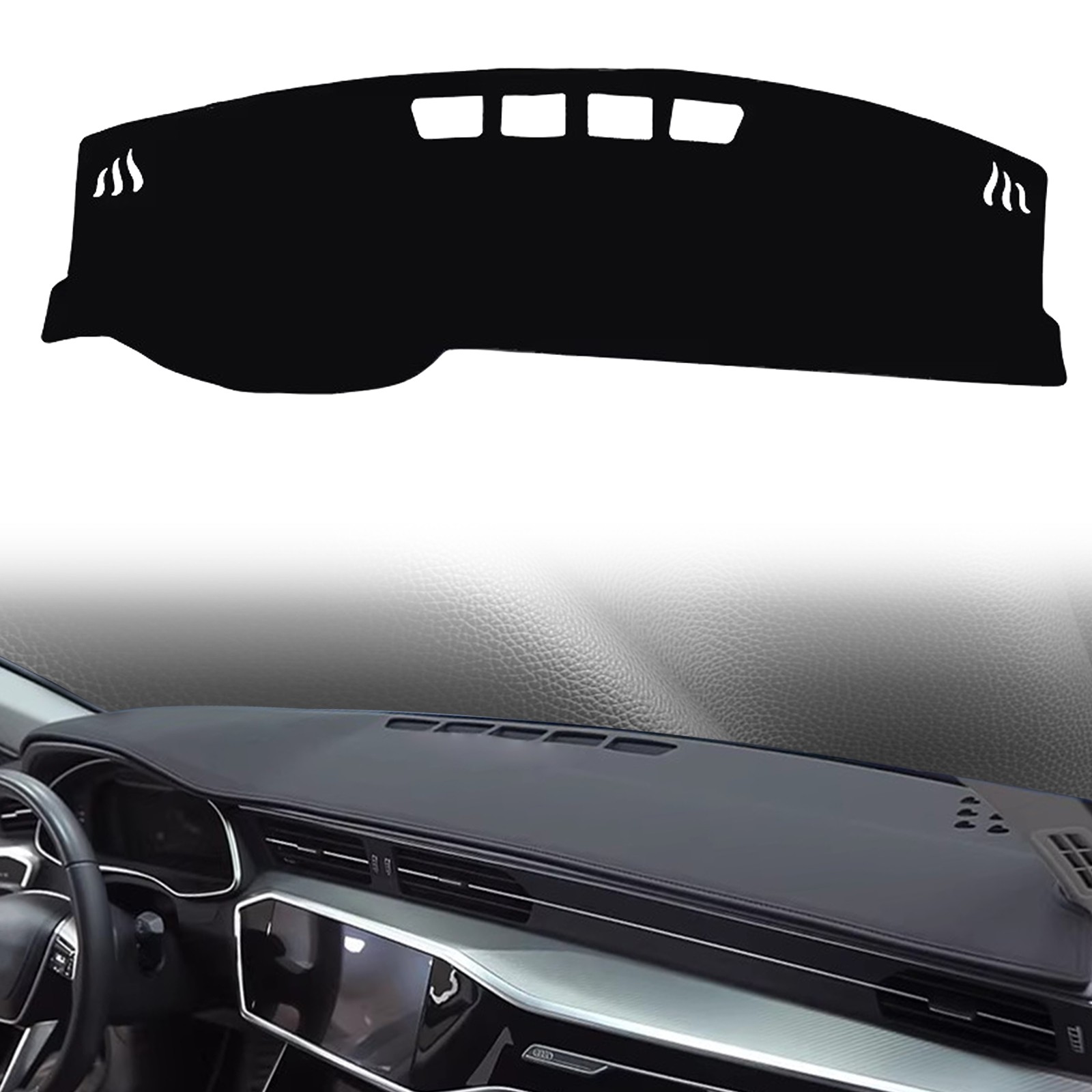 for Audi A6 2023 2022-2019 C8 (Fit for Without HUD) LHD Dashboard Pad dashmat