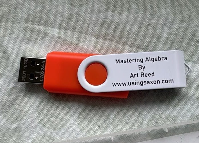 Mastering Algebra By Art Reed USB Flash Drive