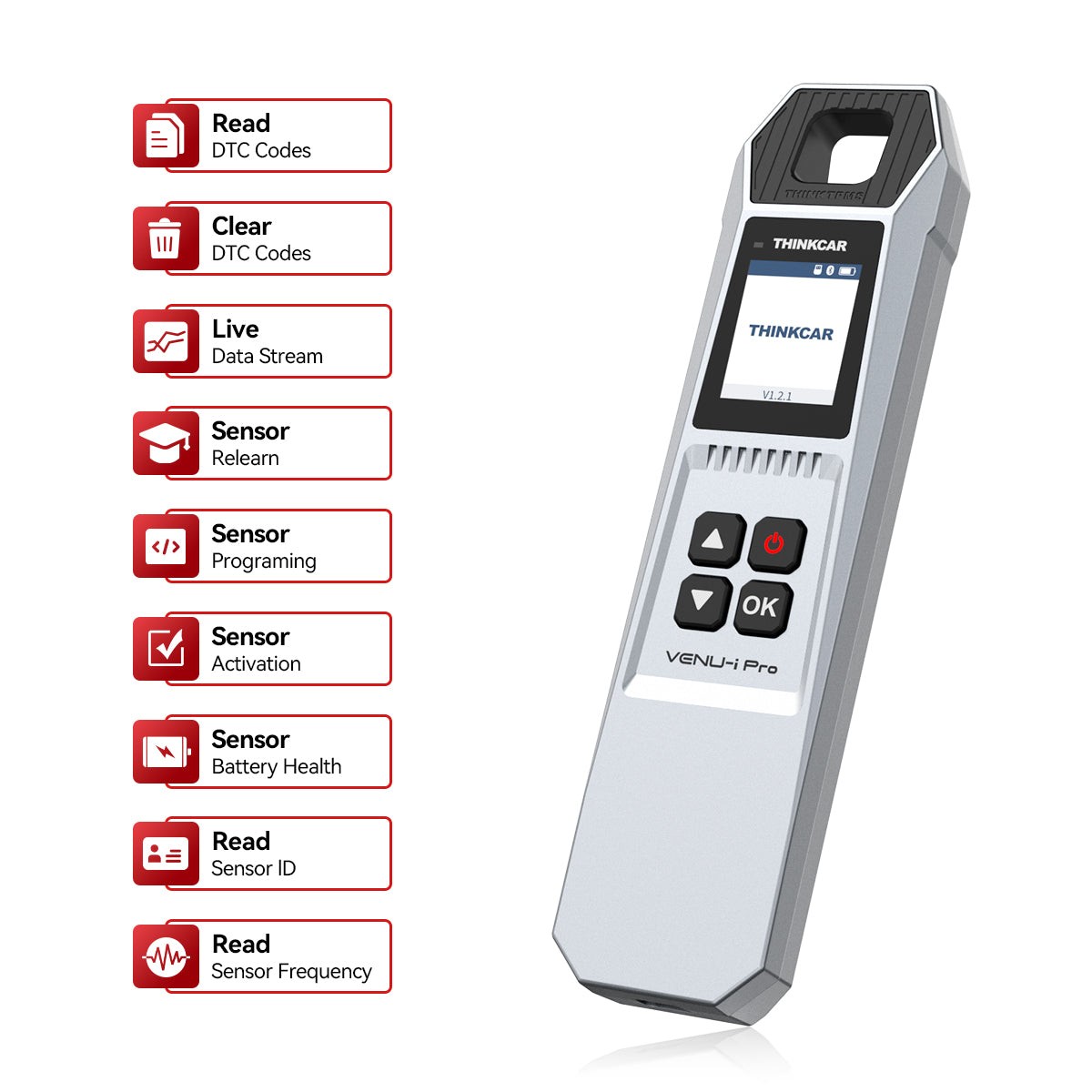 ThinkScan 689BT TPMS Programming Scanner Full Diagnostic Tool ECU Code W/Sensors