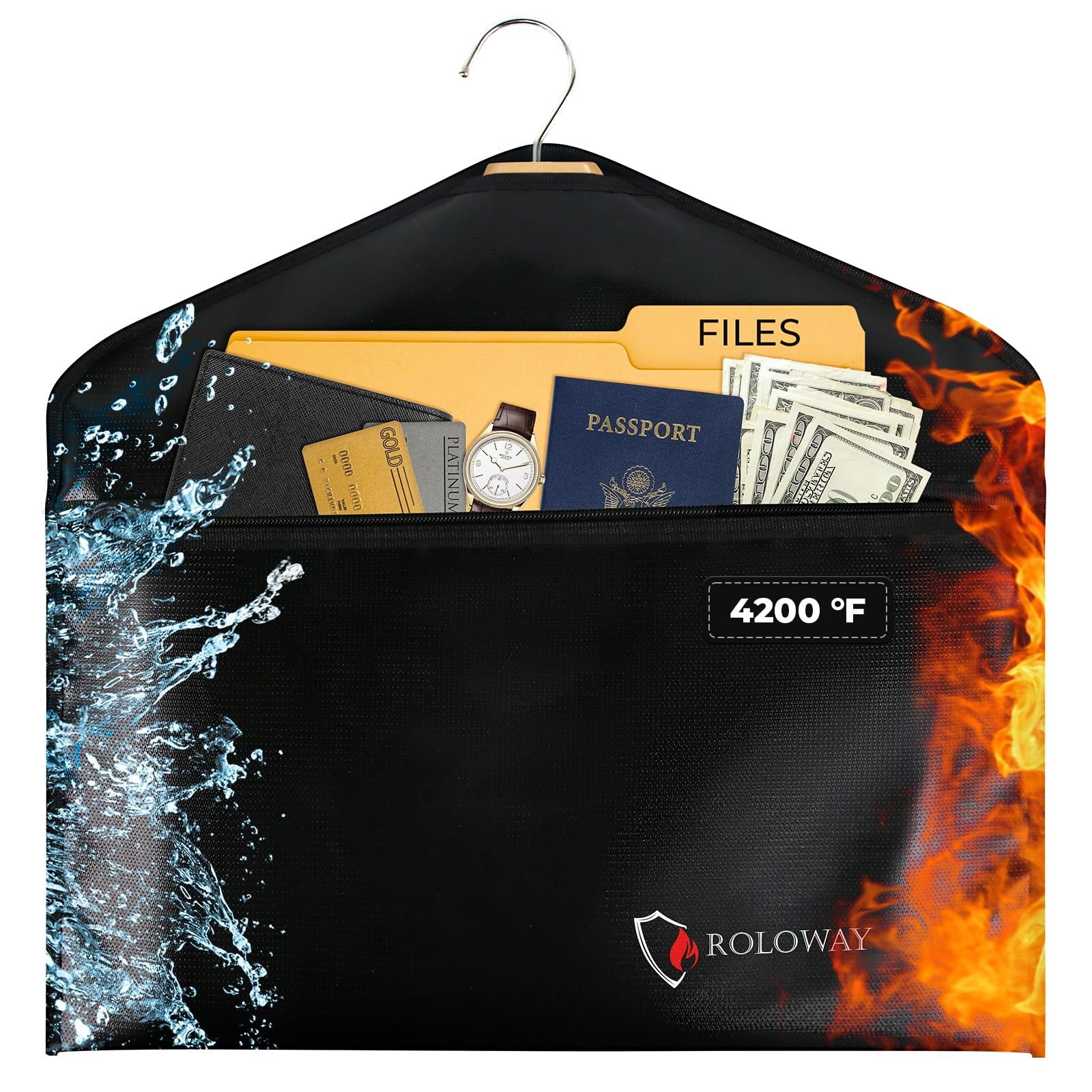 Hanger Diversion Fireproof Safe Hidden Compartment Home Travel Secret Cash