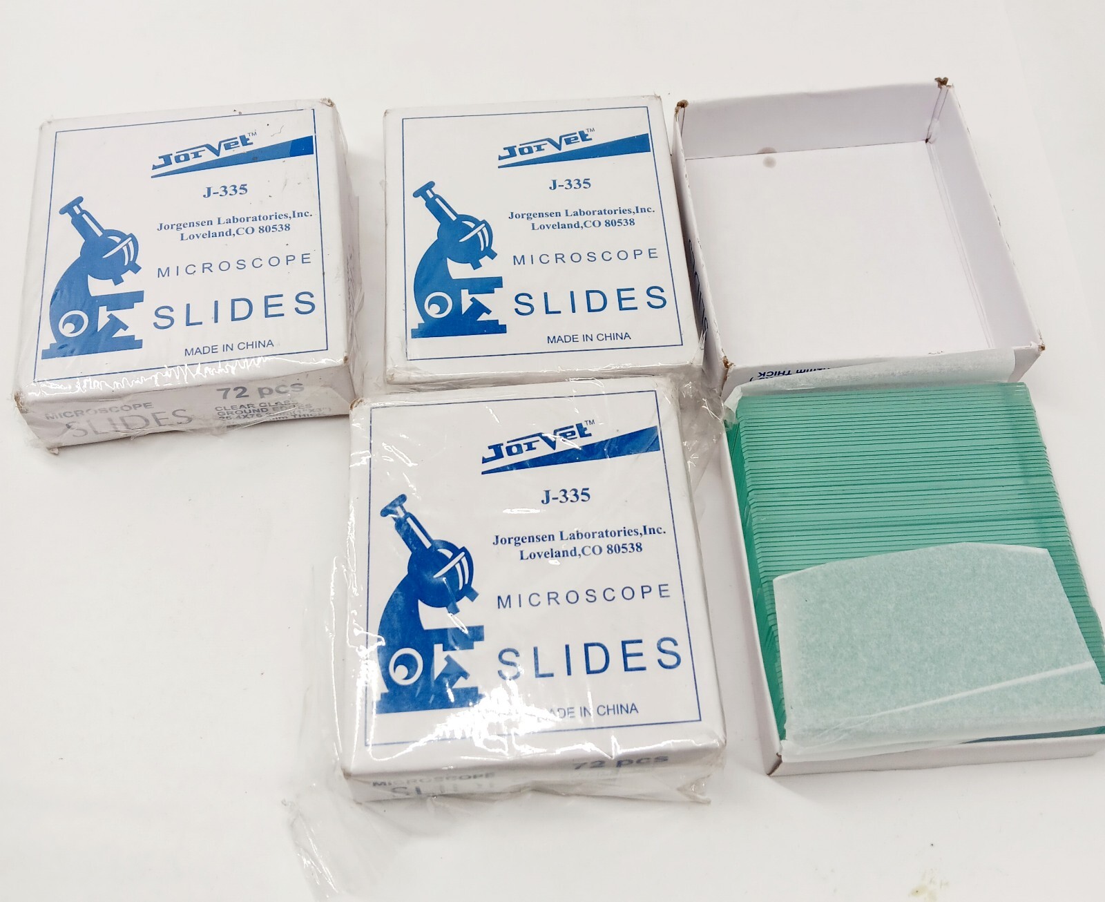 JorVet Microscope Slides J-335 QTY: 4 Boxes