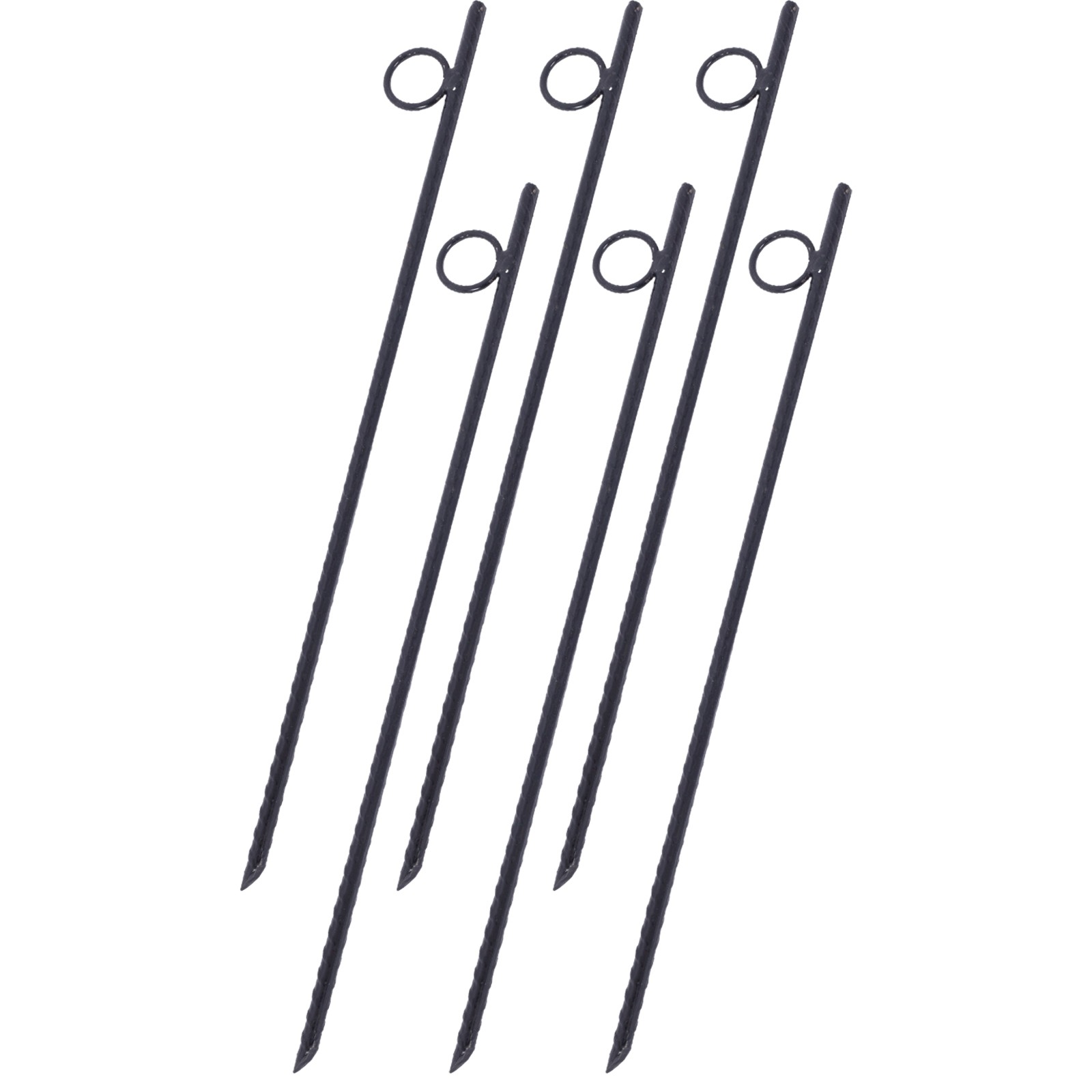 Rebar stake with loop 8pcs Grip Rebar 3/8x 18'' Steel Durable Heavy Duty Stakes