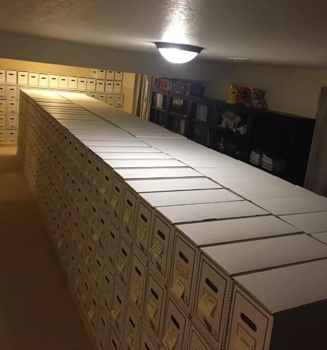 5 Long Comic Book Drawer Boxes Comic House Storage Box with Dividers 235 CT