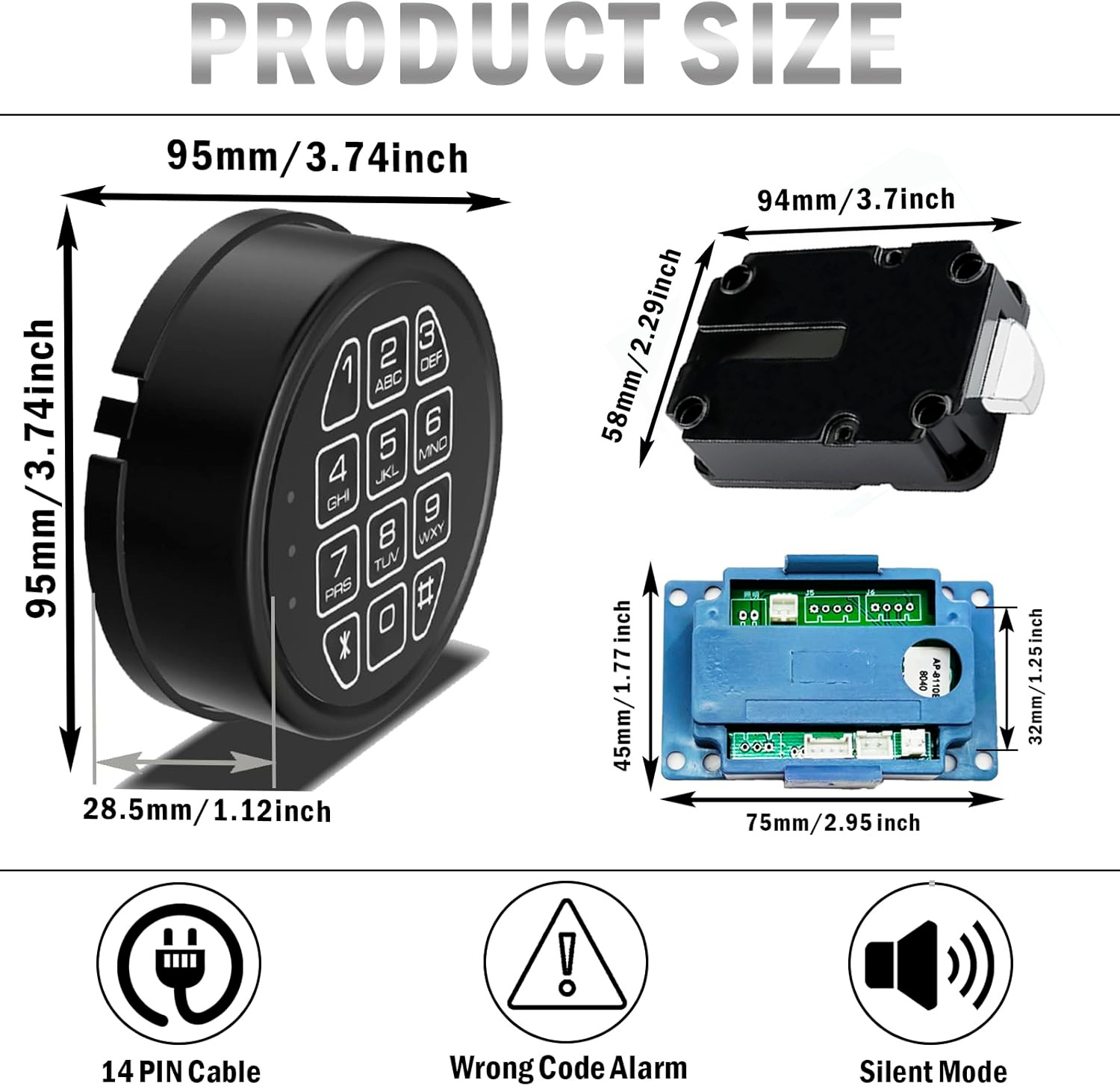 Gun Safe Replacement Lock Electronic Safe Lock Swingbolt Lock