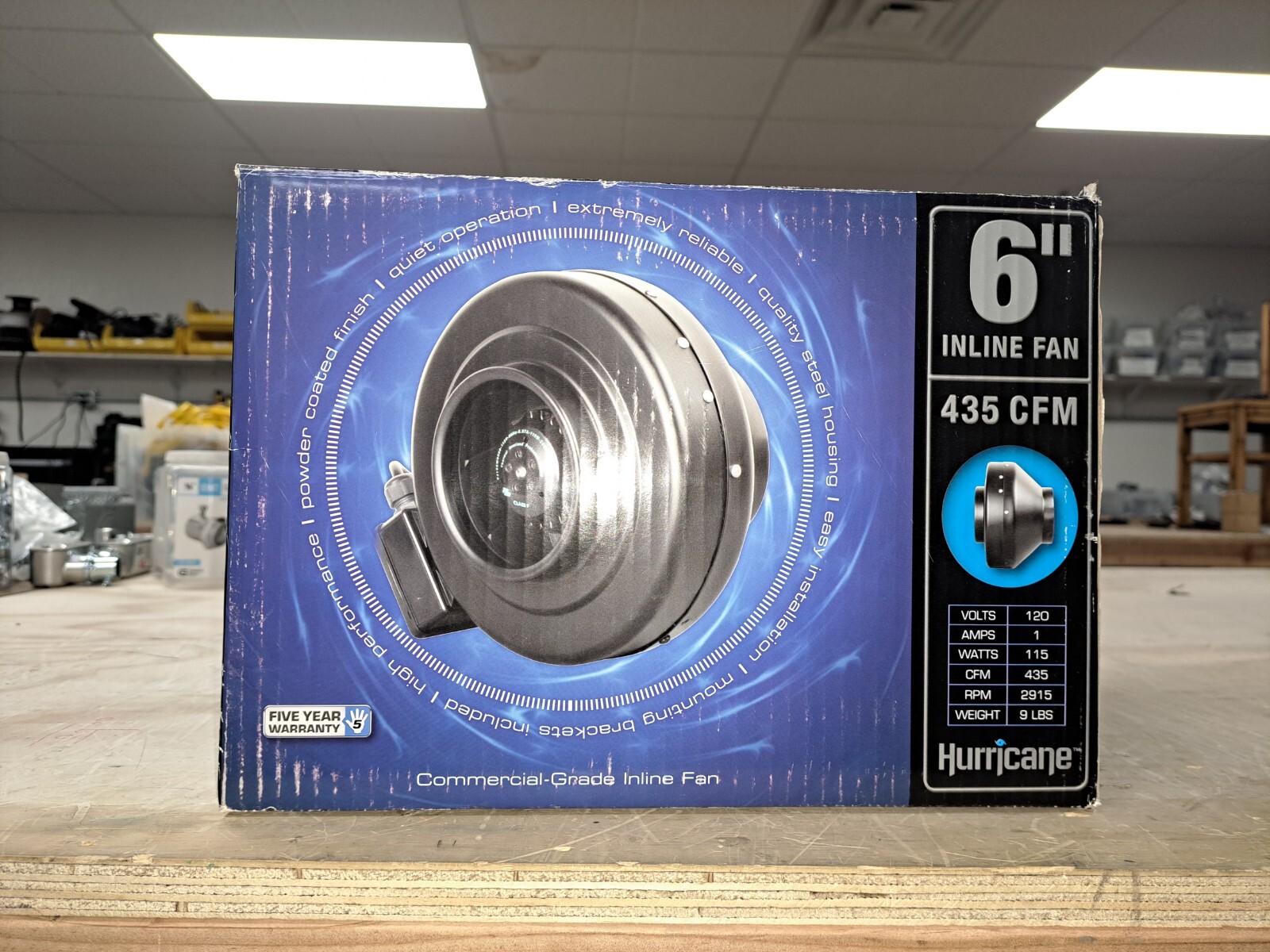 Hurricane Inline Fan 6 in 435 CFM
