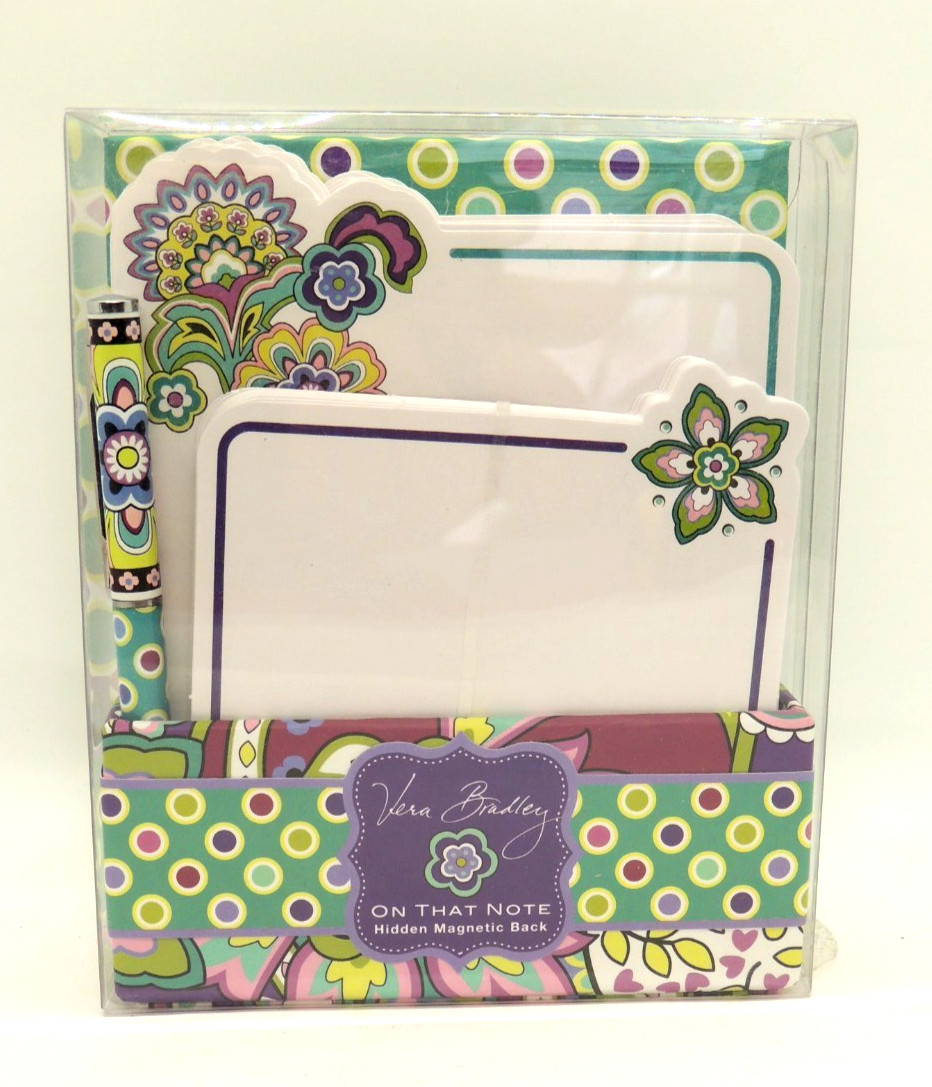 NEW Vera Bradley Heather "On That Note" Paper & Pen Box Set #12977