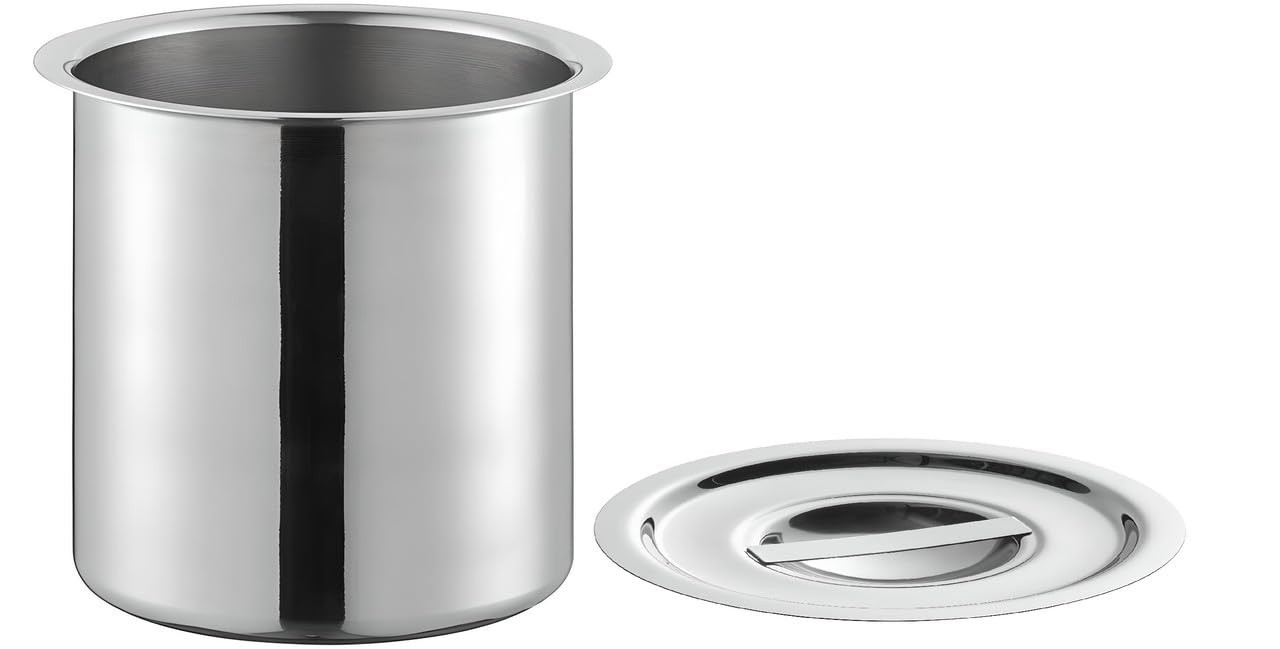 OCS Parts 1.5 Quart Stainless Steel Bain Marie Pot with Lid | 5-5/8" x 4-7/16"
