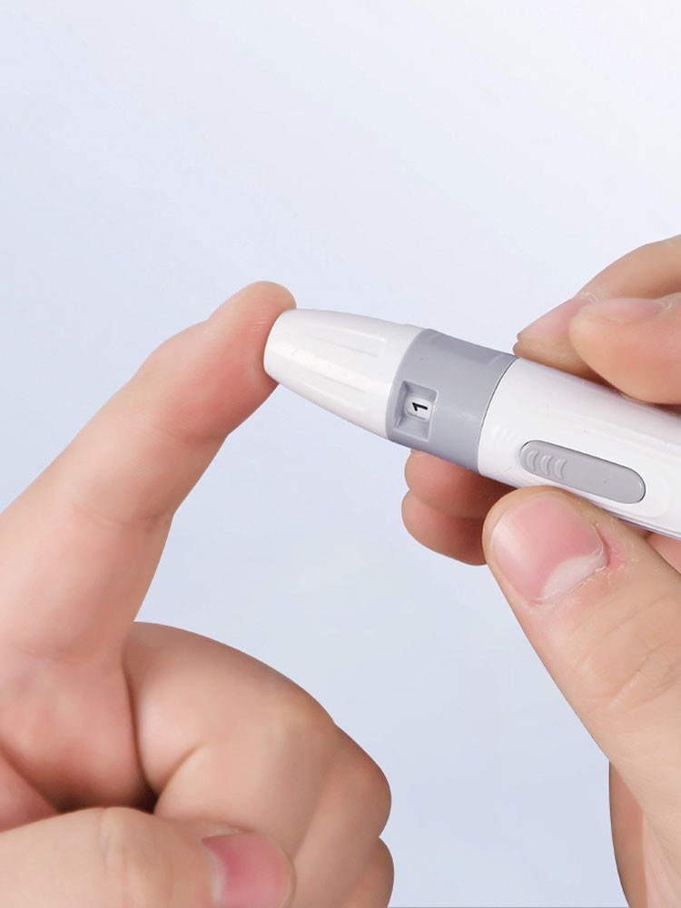 Blood Sampling Test Pen Lancing Device Diabetics Blood Collect Adjustable Depth