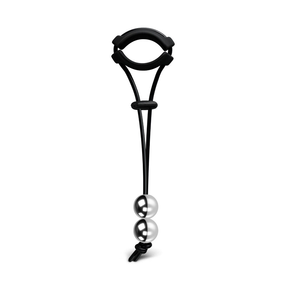 5 oz | 1 inch 2 Metal Ball Penis Weight Hanger Silicone Strap & Quick Release