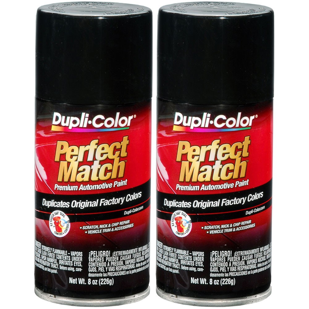 Duplicolor BUN0100 (2-Pack), Perfect Match Aerosol Paint, Universal Gloss Black