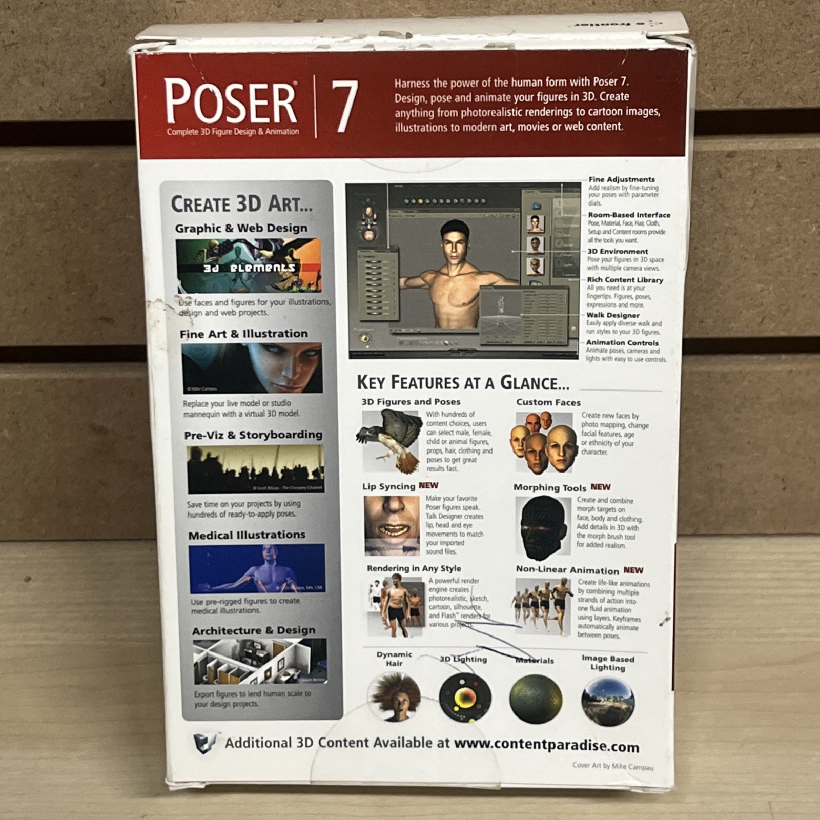 E frontier Poser 7 3D Figure Design & Animation Software Windows Upgrade