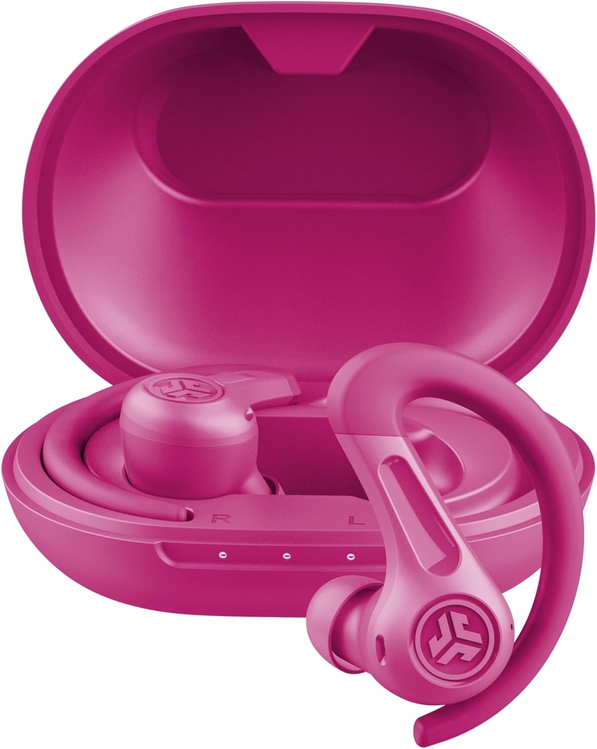 NEW JLab JBuds Sport ANC 4 Bluetooth Earbuds, Sporthook, Fitness & Gym - Pink