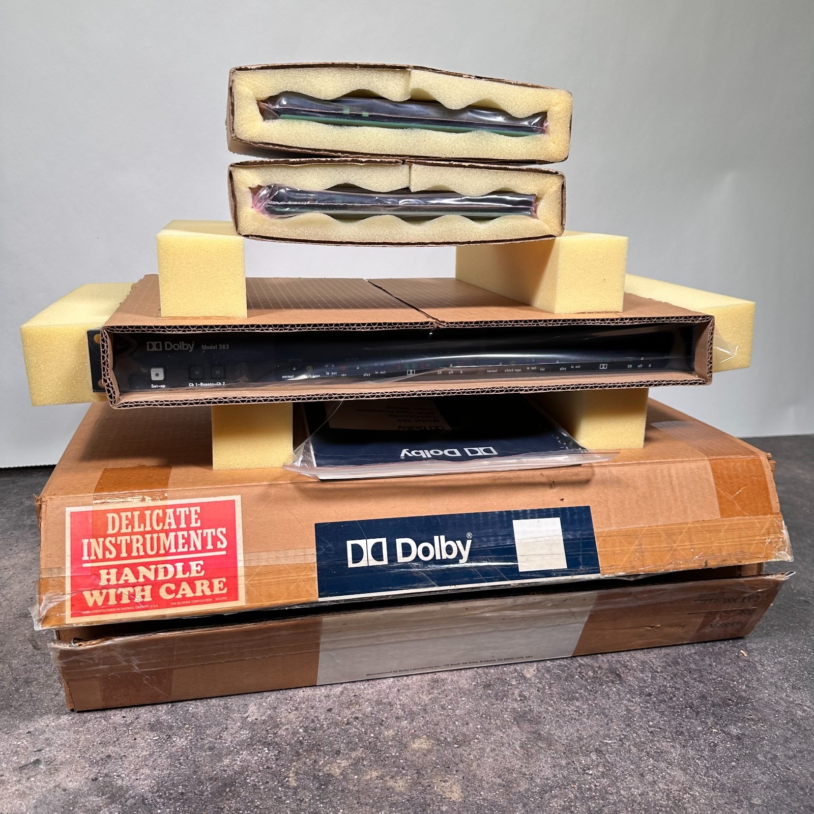 (New) Dolby 363 Two Channel SR/A-Type Processor w/ Cat Cards Box & Manual