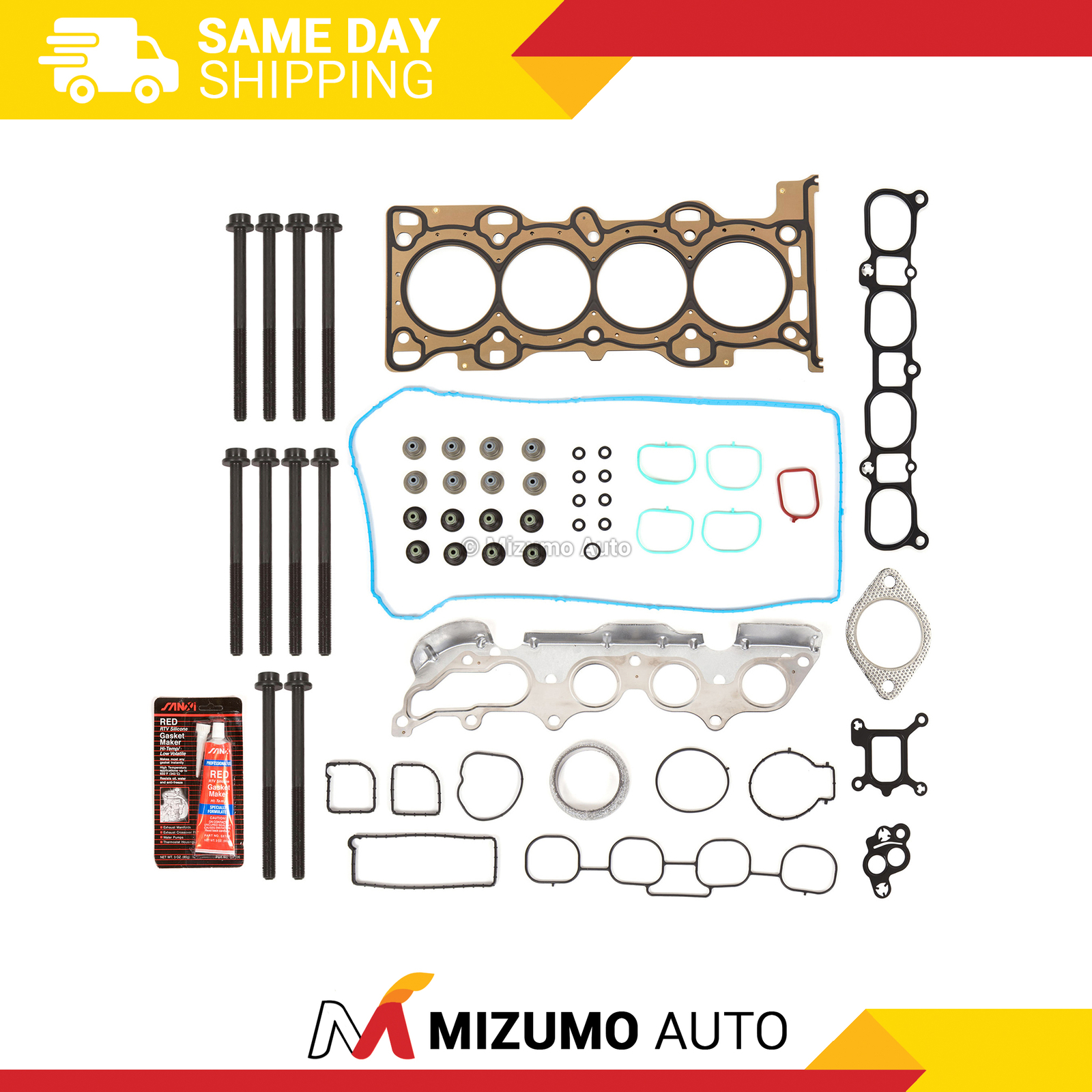 Head Gasket Bolts Set Fit 06-09 Mazda 3 5 6 MX-5 2.0L & 2.3L DOHC LDF MZR