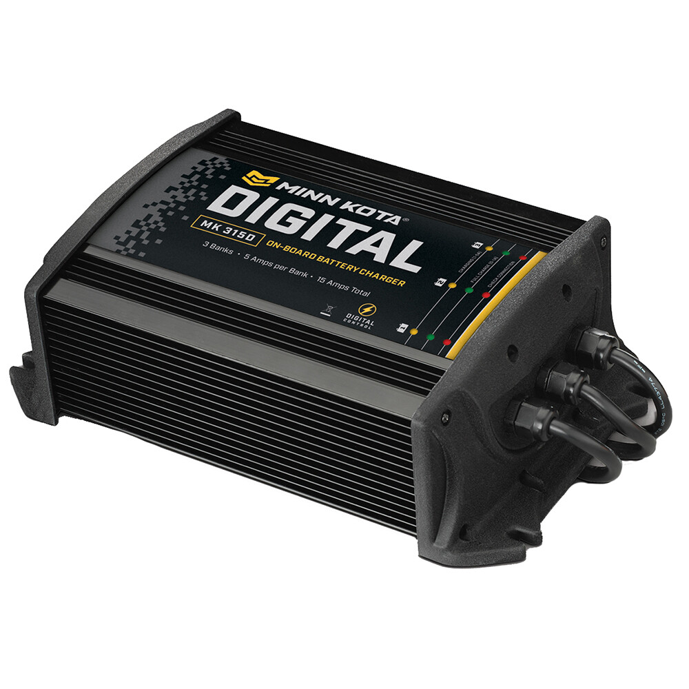Minn Kota 1823155 MK-315D 3 Bank x 5 Amps On-Board Battery Charger
