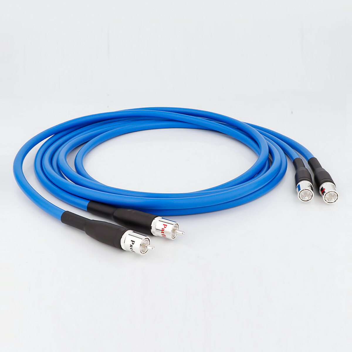 Clear HiFi Audio OCC RCA Interconnect Cable With Silver Plated Cardas Style Plug