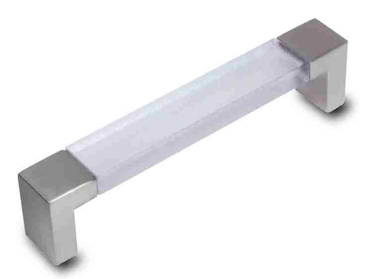 5" Acrylic Insert Pull Pearl Nickel