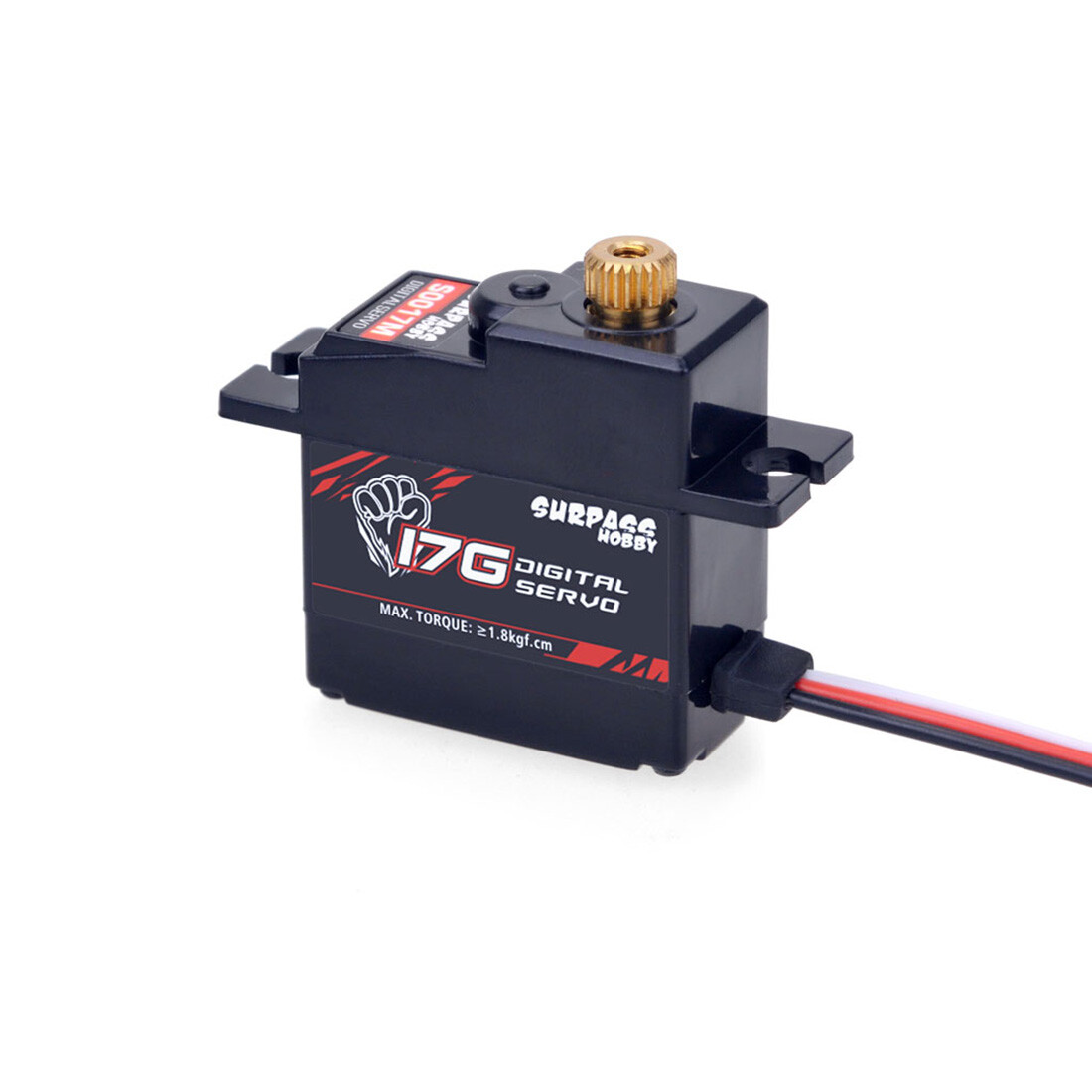 SURPASS 17g Metal Steering Gear Servo for RC plane Robot 1/18 1/16 Truck Car