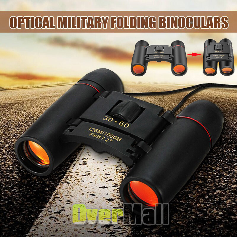 Binoculars 30x60 Zoom Outdoor Travel Compact Folding Telescope Hunting Day/Night