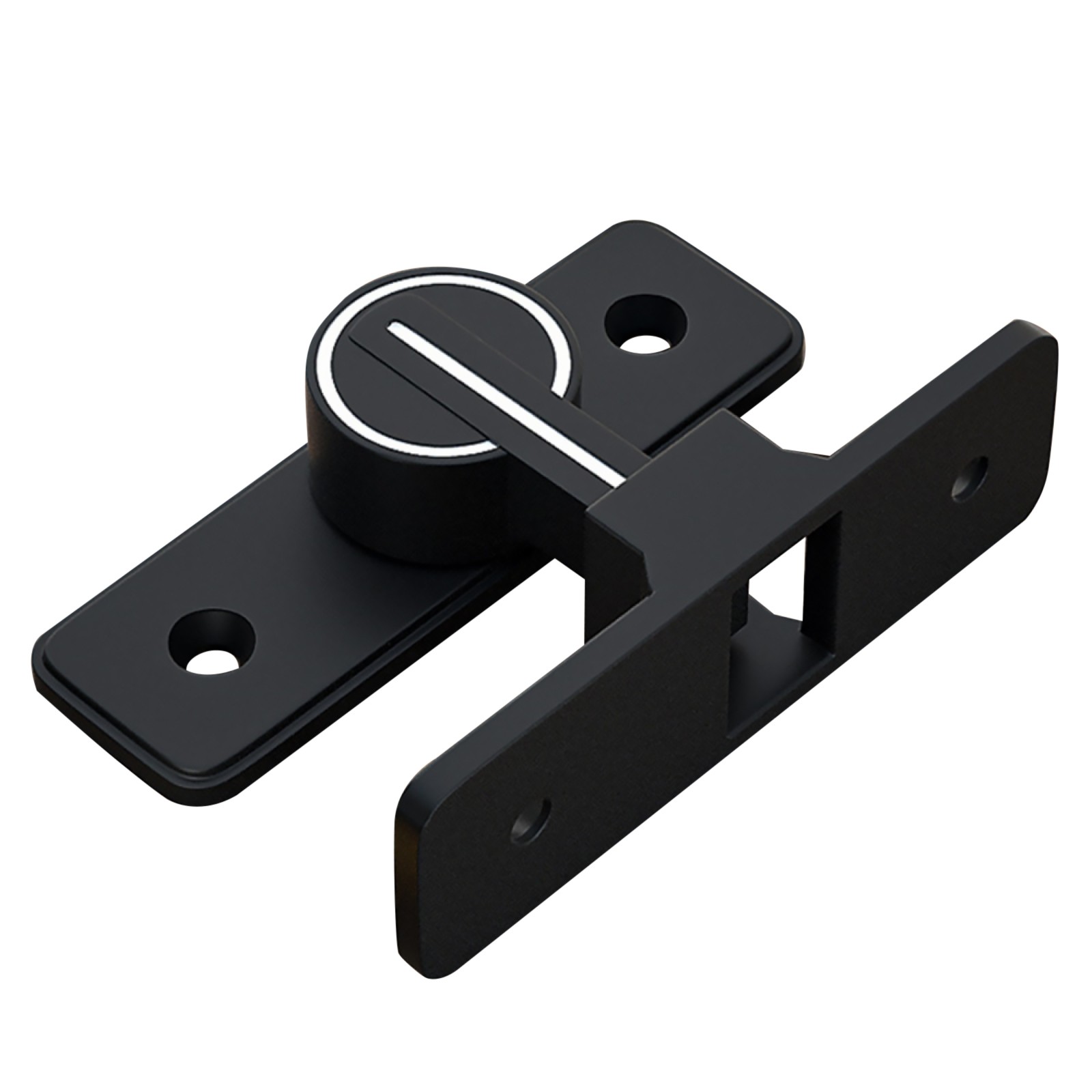 90° Keyless Interior Door Bolt Luminous Surface-mounted Room Door Latch cc