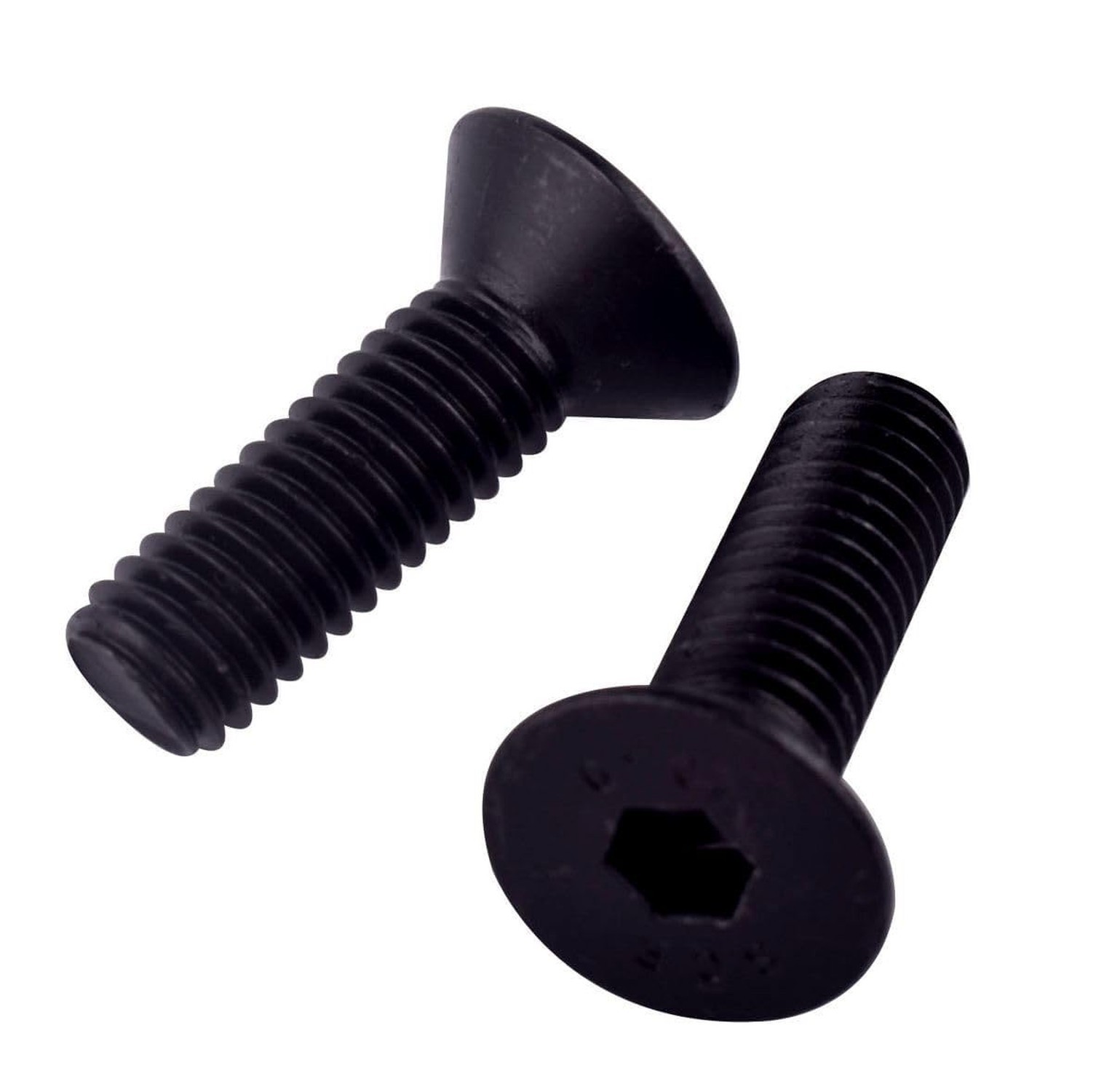 M6-1.0 x 10mm Flat Countersunk Head Screws Socket Cap, Grade 10.9 Black Oxide...
