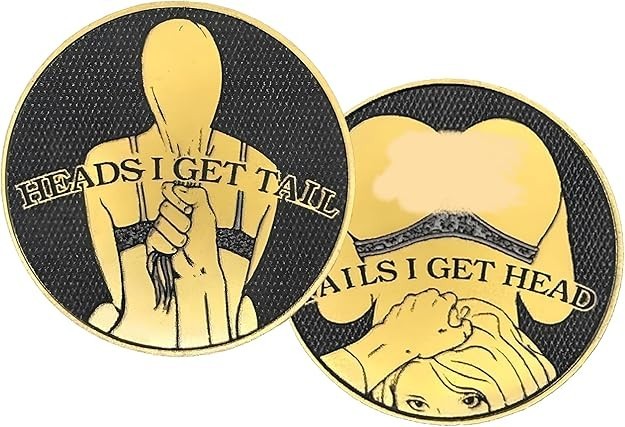2025 2PCS Heads and Tails Coin, Heads I Get Tail Coin,Tails I Get Head Coin for