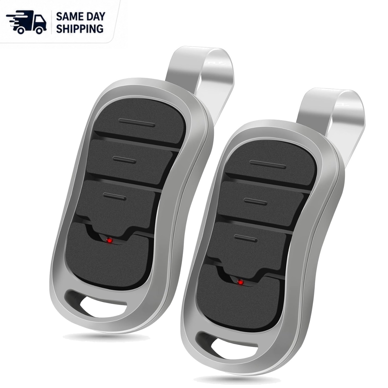 2-Pack Genie Replacement Garage Door Opener Remote - Lightweight & Easy Control