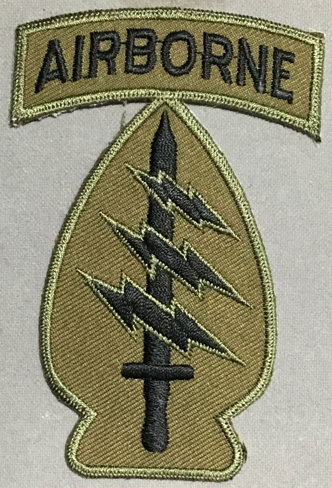Army Airborne Special Forces licensed olive patch