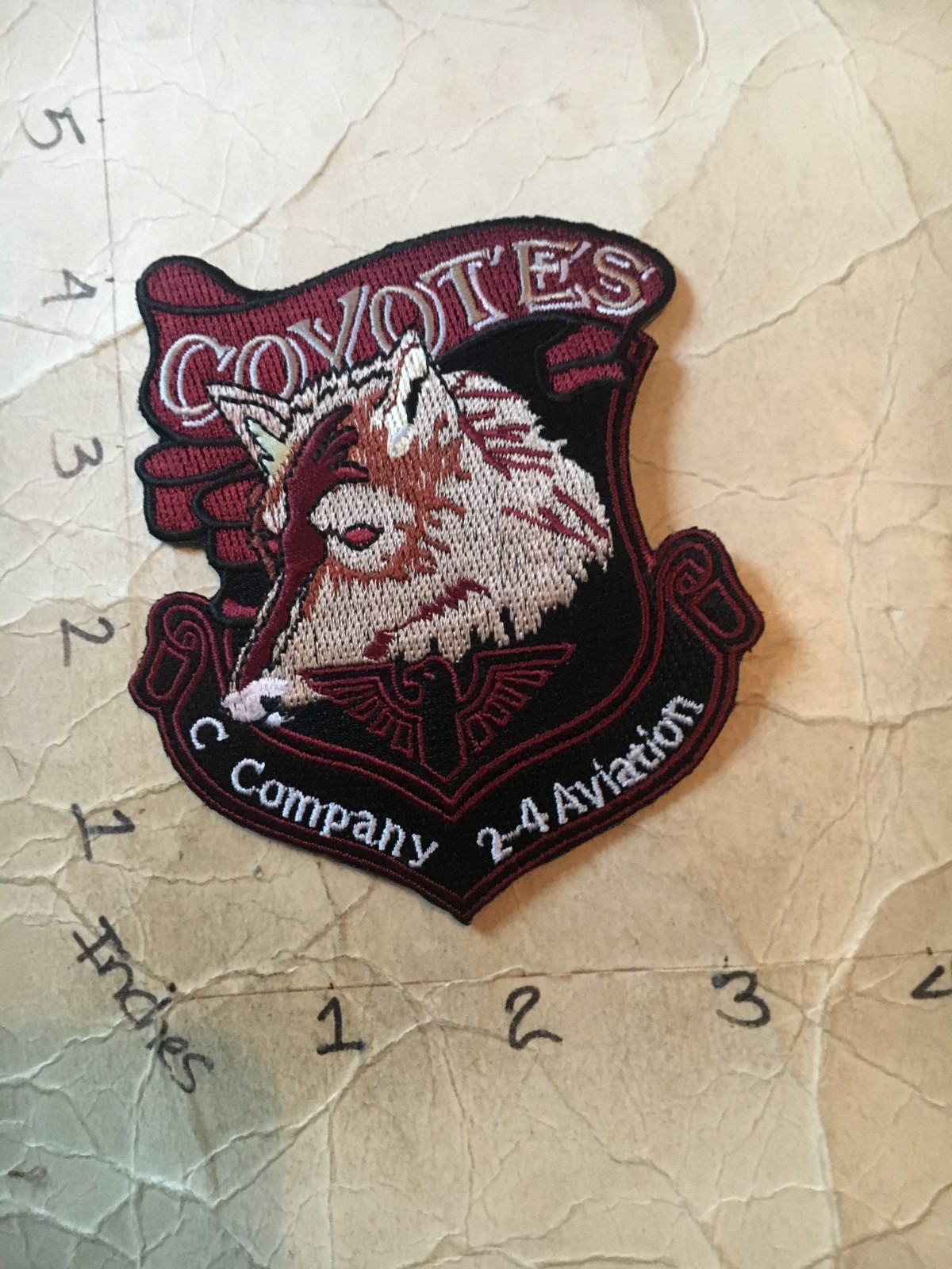 US Army Aviation C Co. 2-4 Squadron Patch 9/24/25
