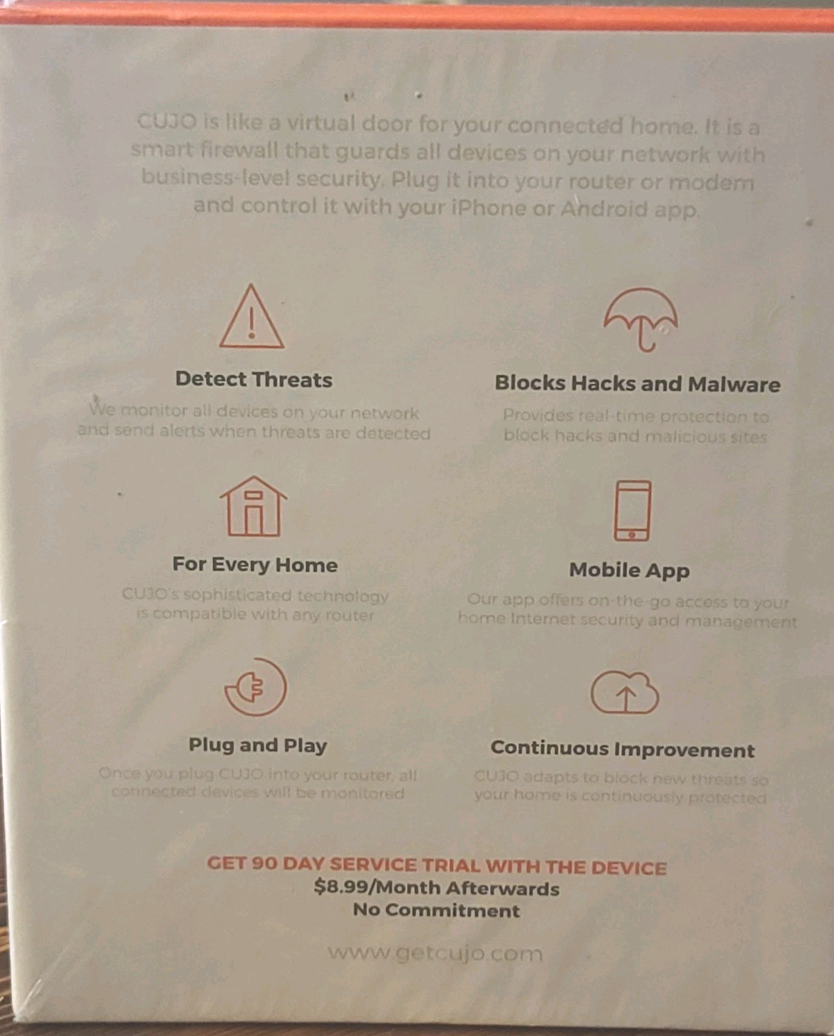 Cujo Smart Internet Security Hacking Virus Protection New