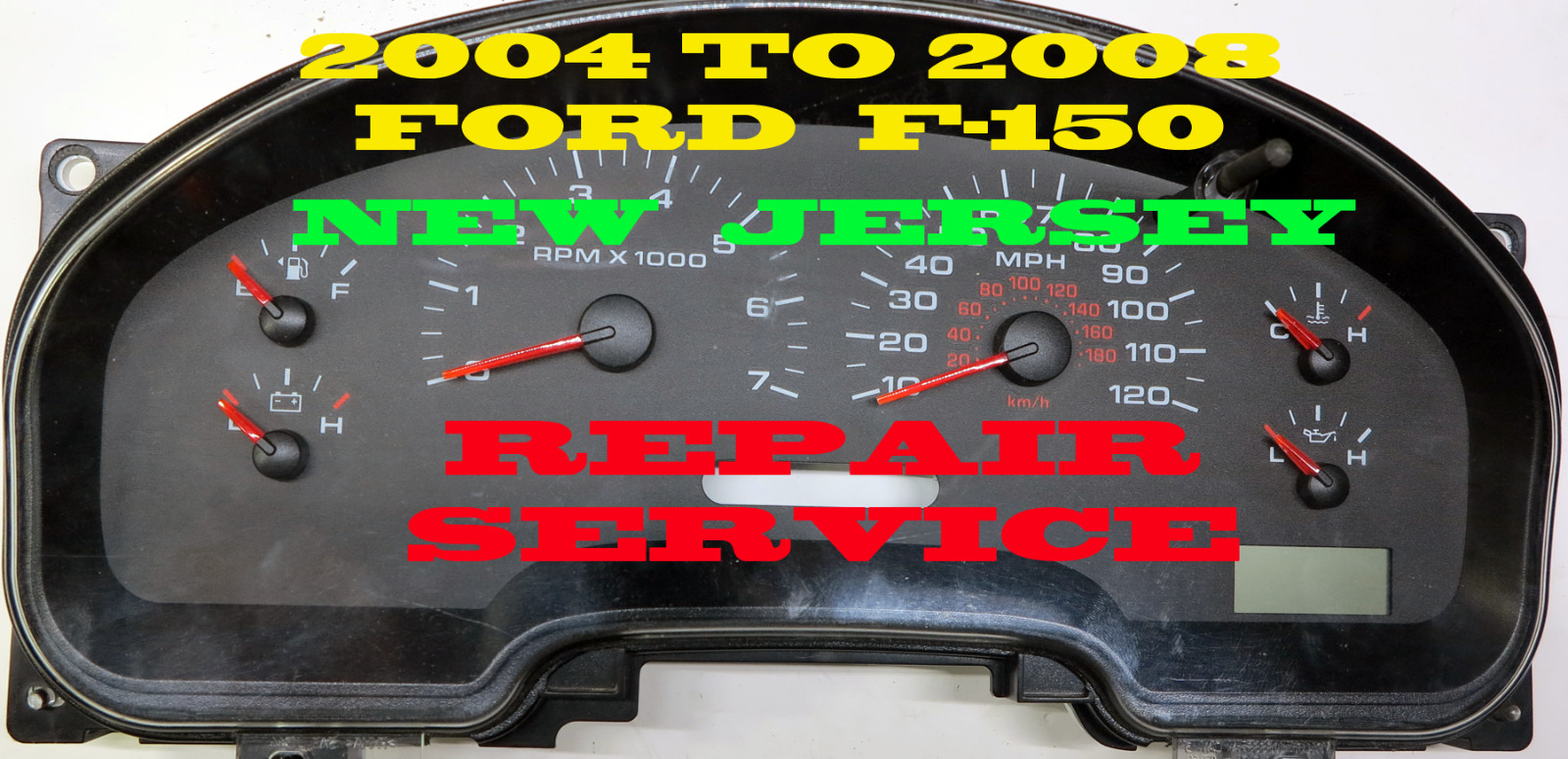 2004 to 2008 FORD F150 INSTRUMENT CLUSTER SOFTWARE & ODOMETER CALIBRATION SERV
