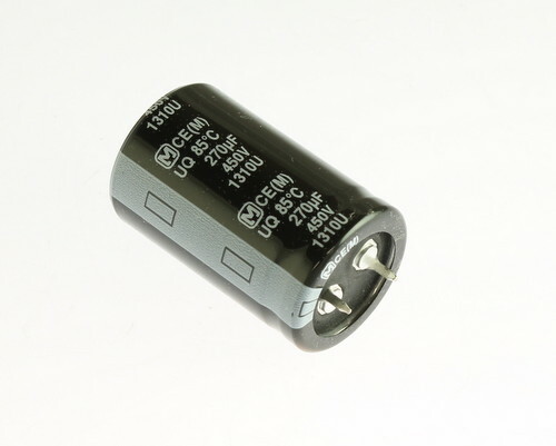(8pcs) 270uF 450V DC Radial Snap In Mount Electrolytic Capacitor 450VDC 270mfd