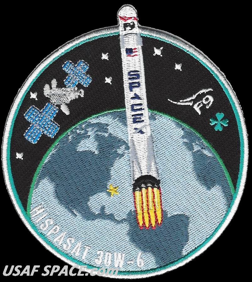 Authentic HISPASAT 30W- 6 - SPACEX - FALCON 9 Launch SATELLITE Mission PATCH