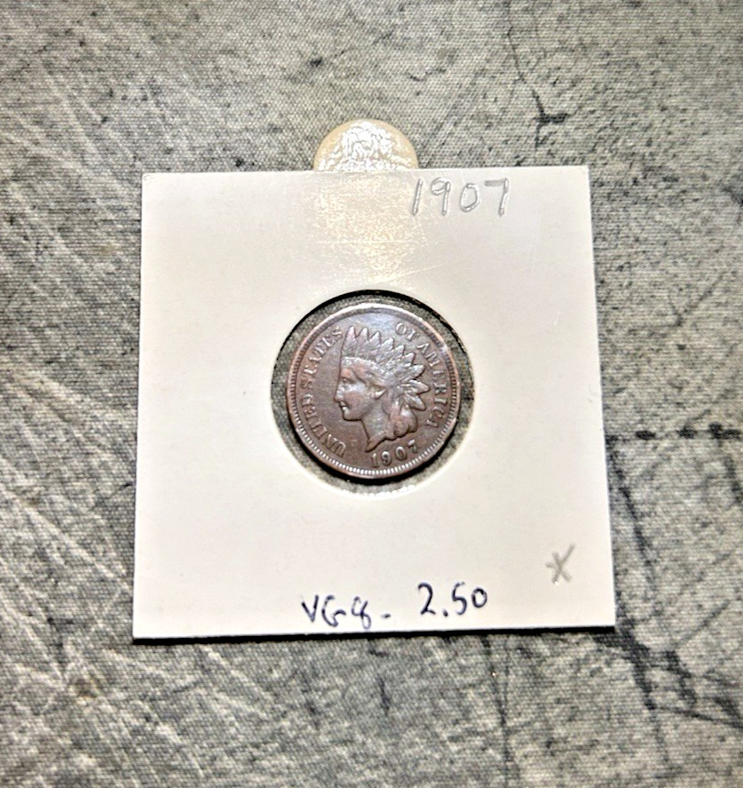 Indian Head cent (random dates between 1893-1908)