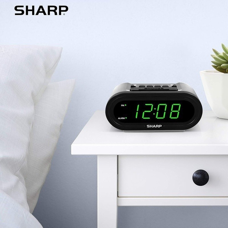Automatic Time Set Digital Clock W/ DST Adjustment Alarm & Dimmer Control New