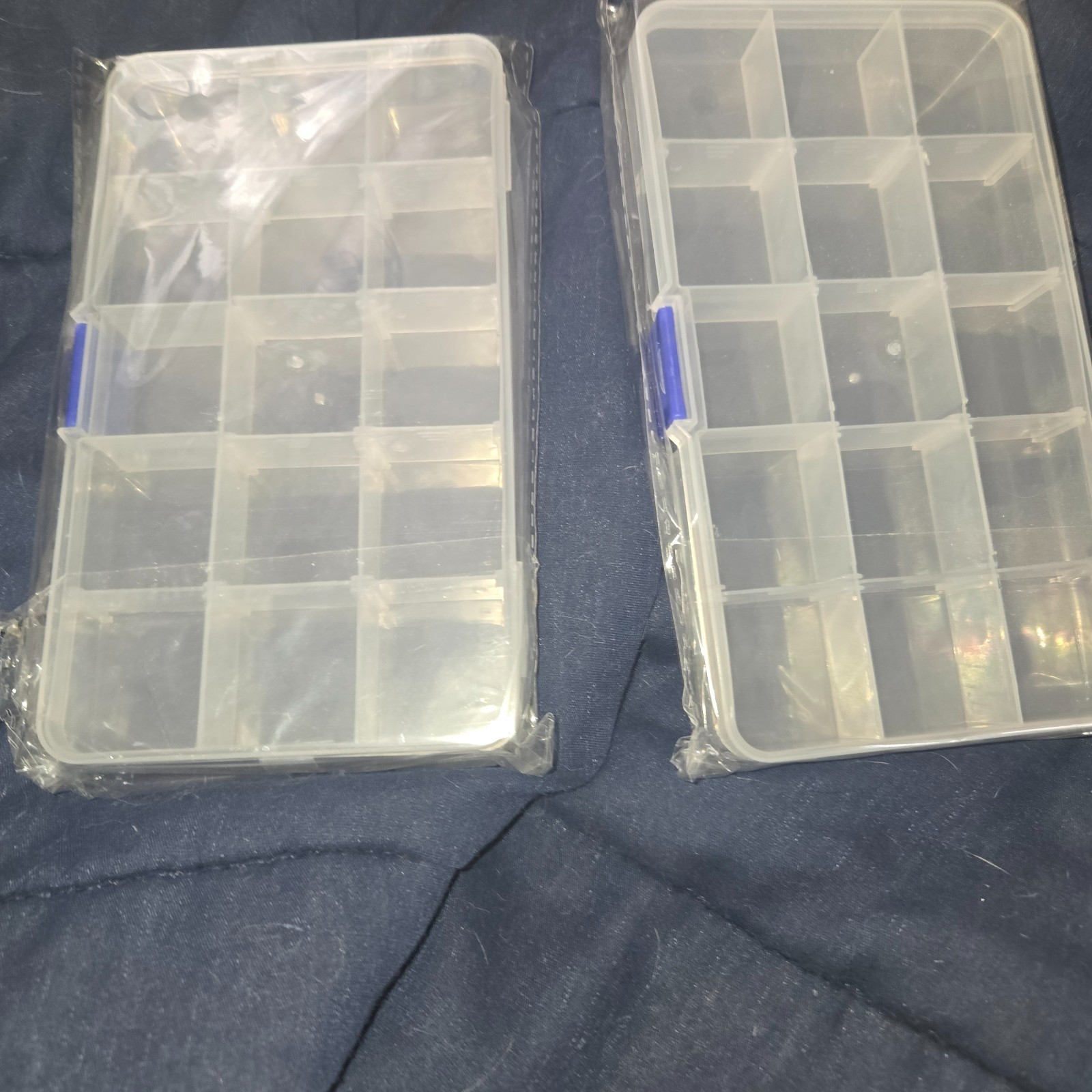 Two bead organizer cases, brand new, still in original plastic
