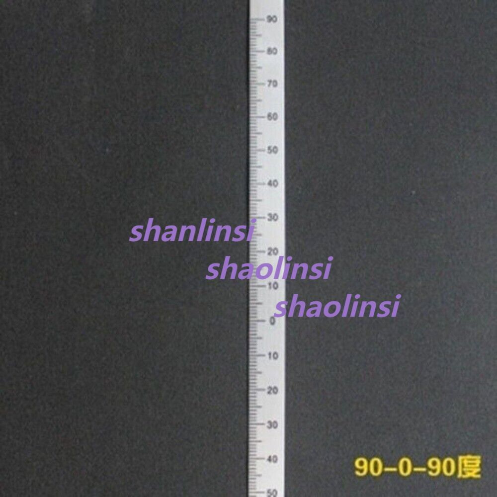 1PCs Milling Machine 90-0-90 Scale Ruler Sticking Aluminum Arc Scale Angle Ruler