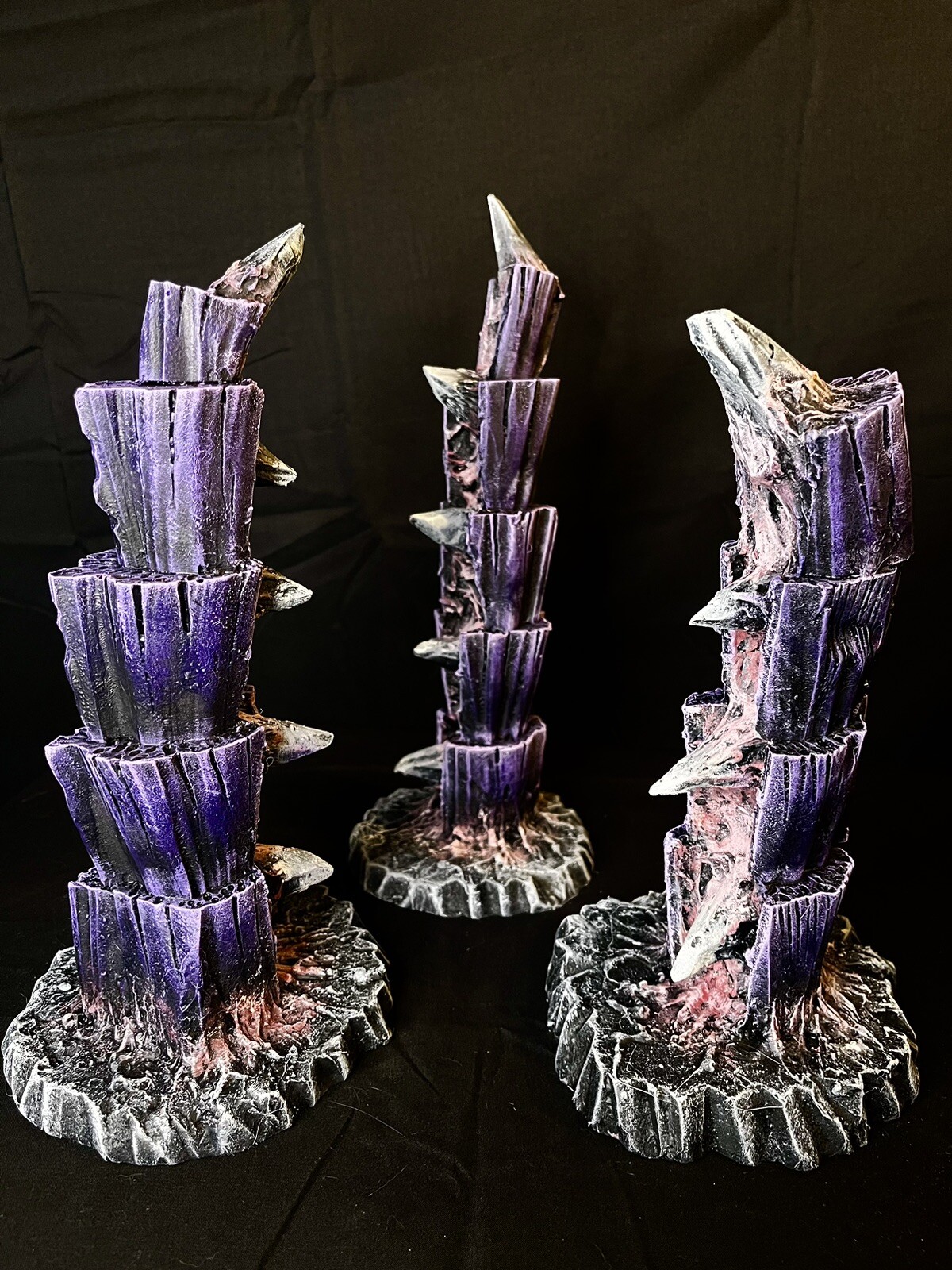 Alien Wargaming Terrain Compatible With Warhammer 40K Fully Painted Set