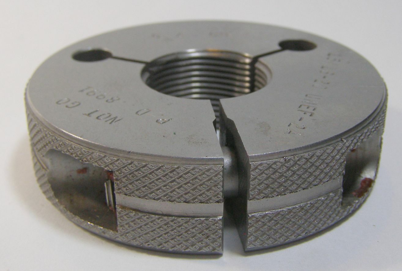 G.A. Co Threaded Gage Not Go 15/16-20 UNEF-2A P.D.8991