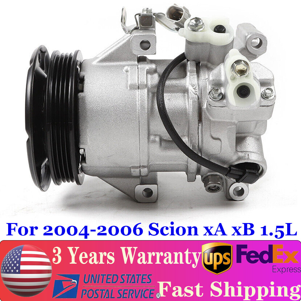 Air Conditioner Compressor with Clutch for 2004-2006 Scion xA & xB 1.5L