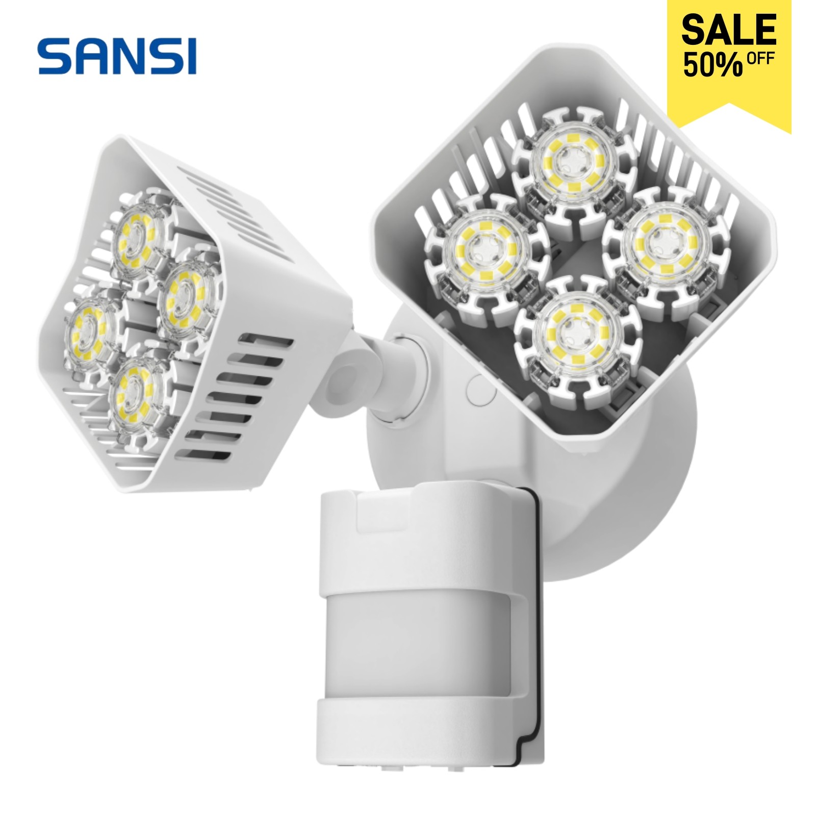 SANSI 3400LM LED Motion Sensor Security Light 30W Outdoor Floodlight Wall Lamp