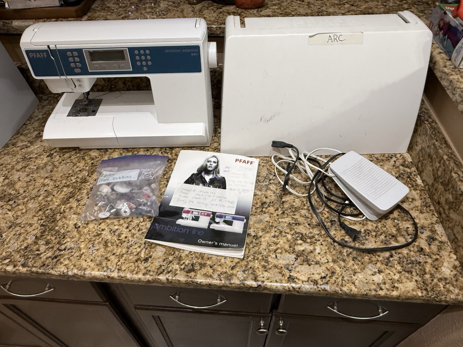 Pfaff Ambition Essential Sewing and Quilting Machine - Tested W Pedal And Power