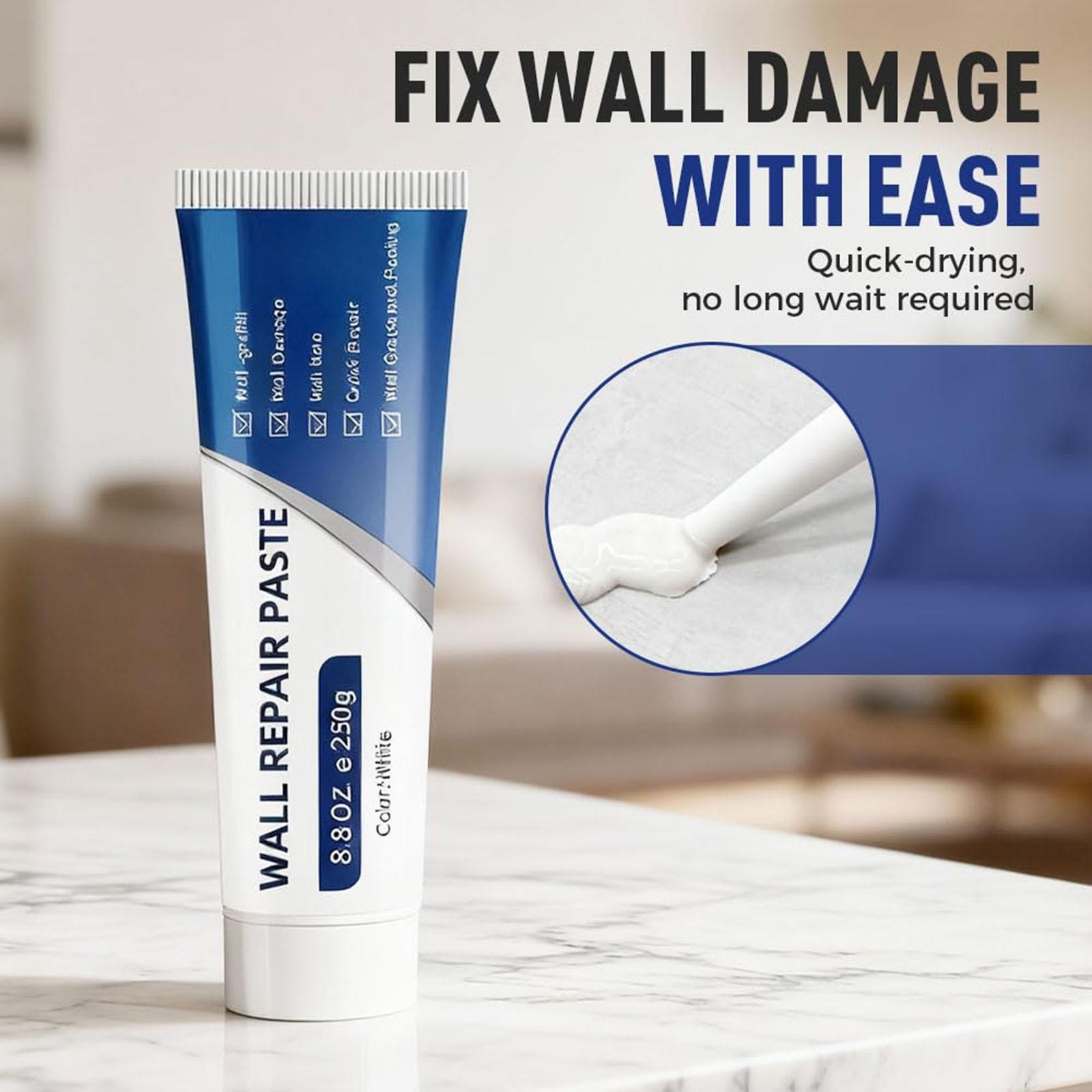 Efficient Drywall Repair Kit With Scraper, 2026 Quick Drying Wall Mending Agent