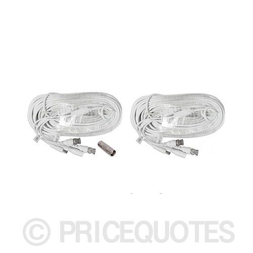120 Feet Power & Video CCTV SURVEILLANCE BNC Cable for CCTV Security Cameras