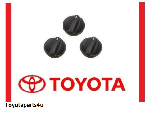 Toyota Tundra 2000-2006 A/C Heater Knob Set of 3 Genuine OEM 55905-0C010