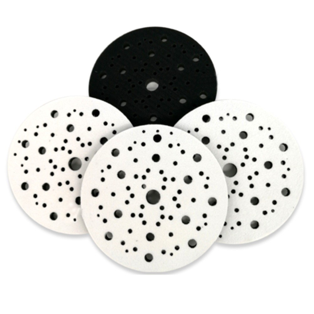 Improved Finishing with 6 Soft Sponge Interface Pad 150mm Diameter 70 Holes
